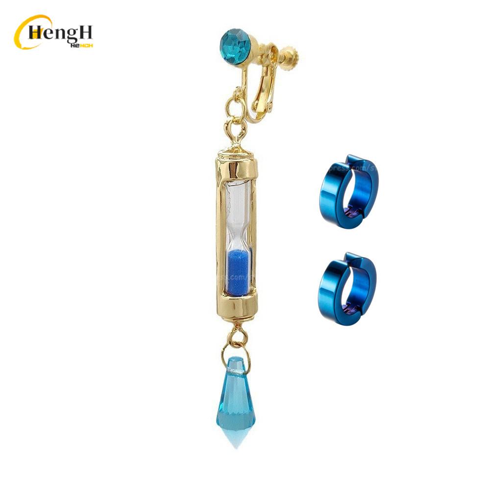 

В наличии Аниме Ванитас Синтетический Унисекс 65см Сине-Черный Косплей Аниме Парик И Серьги Термостойкие Волосы Парики для Хэллоуин Вечеринки