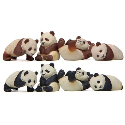 Cartoon DIY Panda Figurines Micro Landscape Hand-made Miniature Figurines Panda Animal Model Bonsai