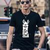 Summer Men black T-shirts high quality Harajuku Fashion Anime Printed Short Sleeve Men Casual T Shirt O-neck Tops Tees