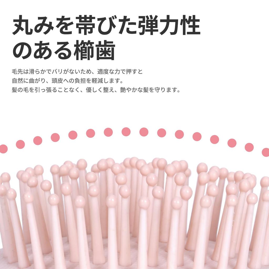 PLUZZ portable air cushion brush with compact can be used at home or on the convenient to gentle on portable hair brush with mirror mirror,