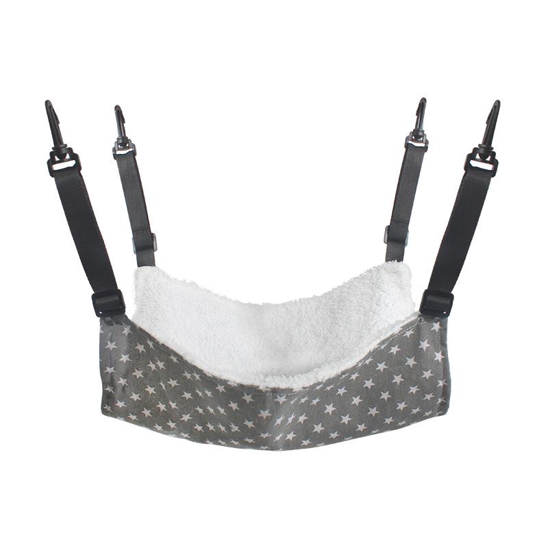 Adjustable Cat Bed Hammock with Breathable Velvet and Hanging Nest Toy