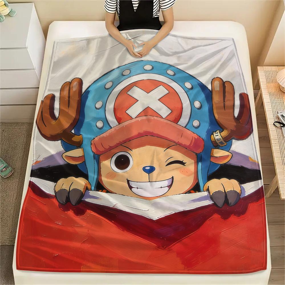 One Piece Chopper Theme Collection flannel blanket, soft flannel for daily use, great gift for fans