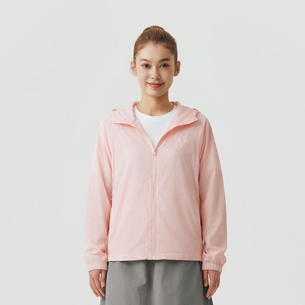 Skechers Solid Color Breathable UV Protection Hooded Jacket Women Jackets L126W024-03BA