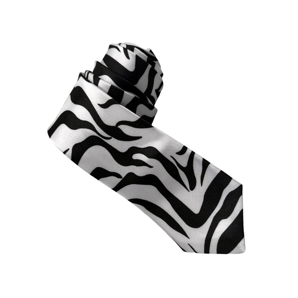 Men's Leopard Print Necktie for Formal and Casual Occasion Stylish Long Tie for Weddings Parties and Business Meetings