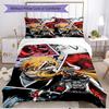 Set copripiumino 3 pezzi (1*Copripiumino + 2*Federe, Senza Nucleo), Set Biancheria da Letto Morbido All-Season con Stampa BLEACH, Regalo per Arredamento Camera da Letto