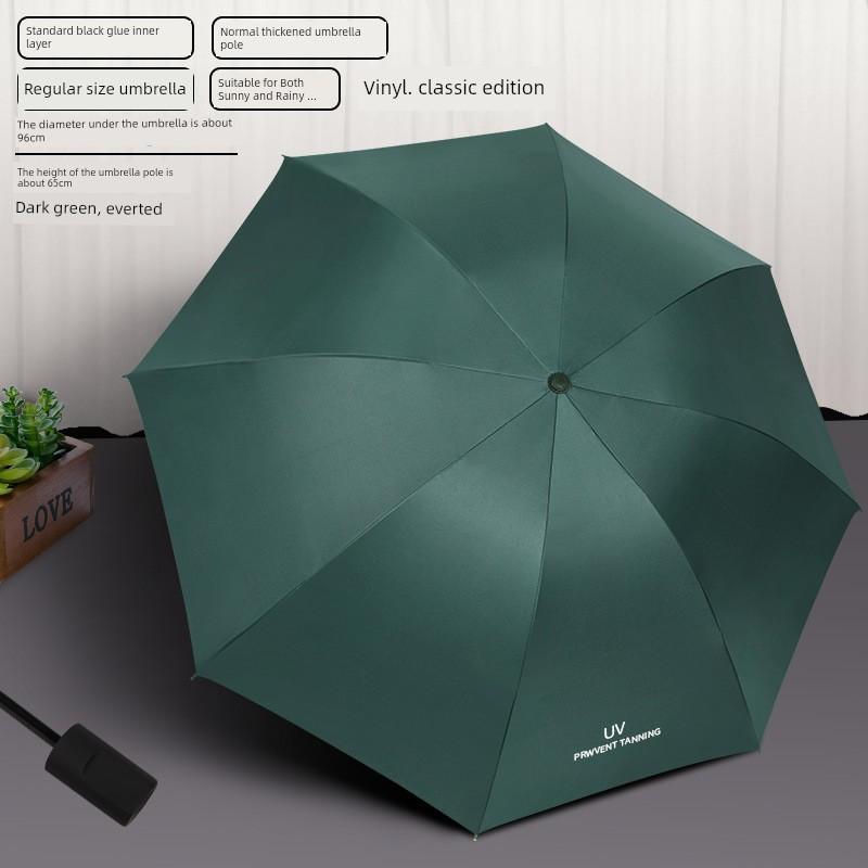 Fully Automatic Large Umbrella for Men and Women, Dual-Use for Sun and Rain, Sunshade Umbrella, Uv Protection, with Logo Printing