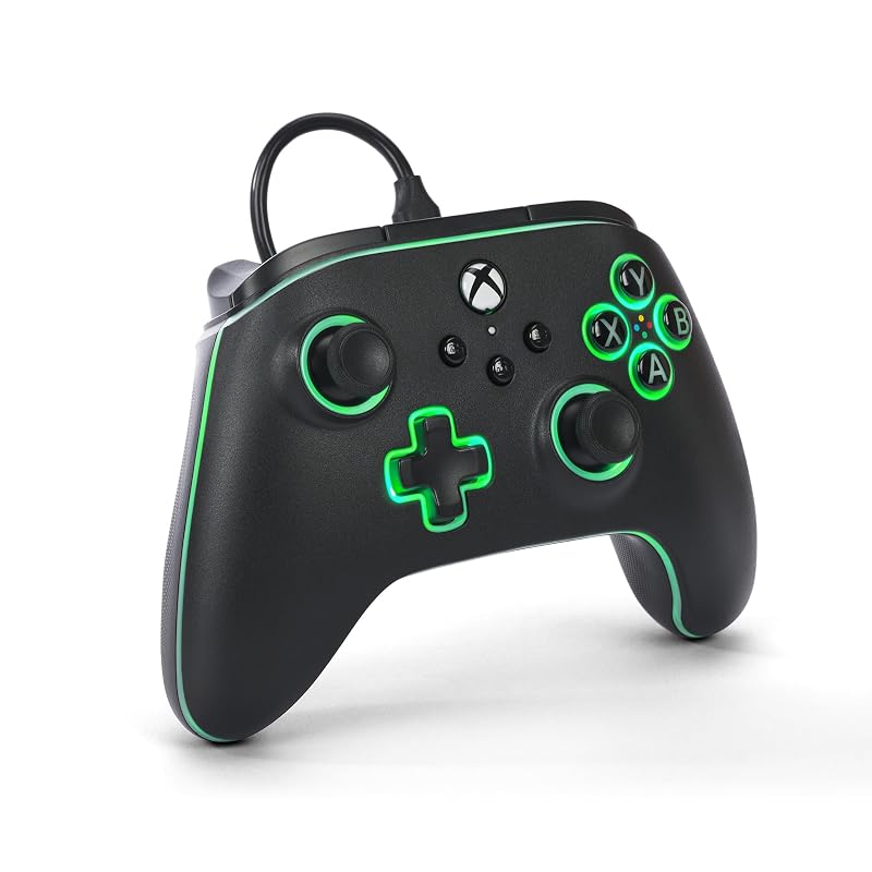 [Domestic Genuine Product, 2-Year Warranty] PowerA Lumektra Advantage Wired Controller - Black for Xbox Series X|S and PC Windows 10/11 (Officially