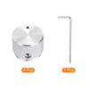 Uxcell Aluminium Potentiometer-Knopf Set aus 4 Stück Lochdurchmesser Durchmesser Universeller Lautstärkeregler-Knopf für mit Pfeil Silber (Montage 4mm/Außen 20mm/Höhe