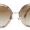 CHANEL Side logo sunglasses 4209 POLARIZED Lens Brown plastic/metallic Women Used