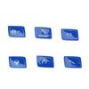 6 Stück Schaltgetriebeschalter Panel Knopf Abdeckung Linkslenker Stilvolles Aussehen Stabiler Ersatz für M3 F80 M4 F82 Blau