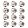 12PCS NonSlip Tire 4mm Lock Nut for Axial Traxxas TRX4 TRX6 SCX10 110 RC Model Car(Silver )