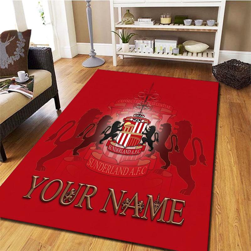 Sunderland A.F Custom Name Carpet Rug for Living Room Bedroom Home Sofa Decoration,Kids play Non-slip Floor Mat