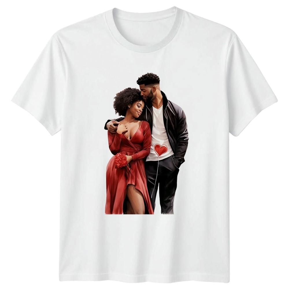 RoUnisextic Couple Love Valentines Day Unisexs TShirt Unisexs Tee Graphic Unisex Top S