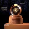 Creative Rotating Crystal Ball Night Light: Decorative Craft for Bedroom Atmosphere and Festive Gift.