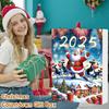 Kraví adventní kalendář 2025 24 dní odpočítávací kalendář do Vánoc s 2D akrylovými závěsnými ozdobami skotské vysočinské krávy Roztomilý kraví přívěsek na vánoční stromeček