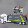 1/30 Modello di Camion della Spazzatura Cittadina Modello di Auto Simulazione Raccolta Differenziata Sanificazione Pulizia Stradale Veicoli Spazzatrici Modello di Auto Giocattoli per Bambini Regali