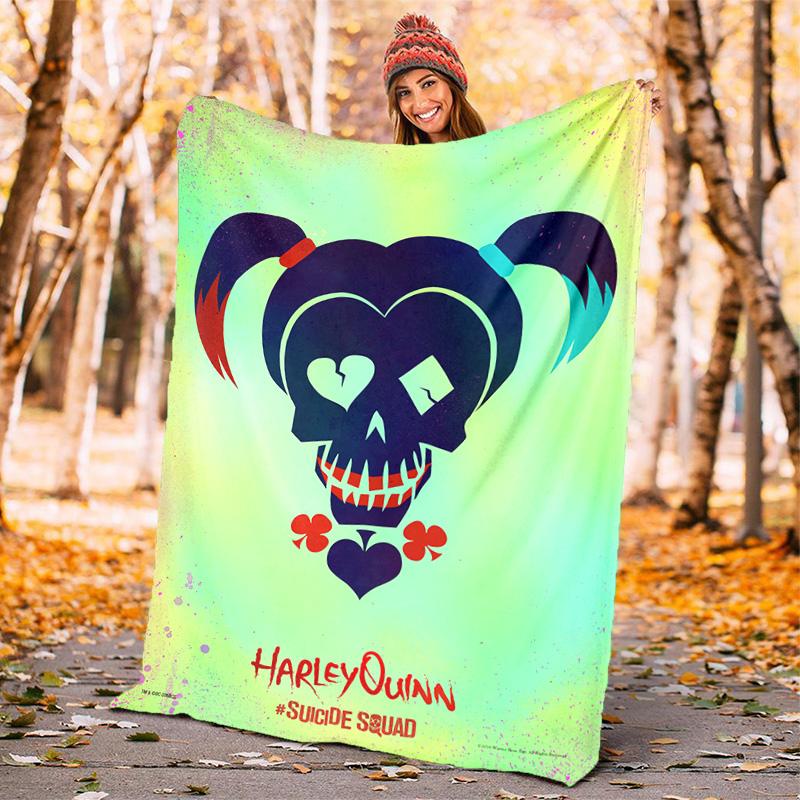 Suicide Squad Blanket Suitable All Seasons Soft Comfortable Sofa Office Home Blanket Holiday Birthday Gift Blanket Home Decor Camping Trip Sheet