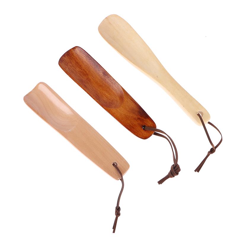 1 szt. Solidna drewniana łyżka do butów Naturalna drewniana łyżka do butów Podnośnik do butów Przenośny