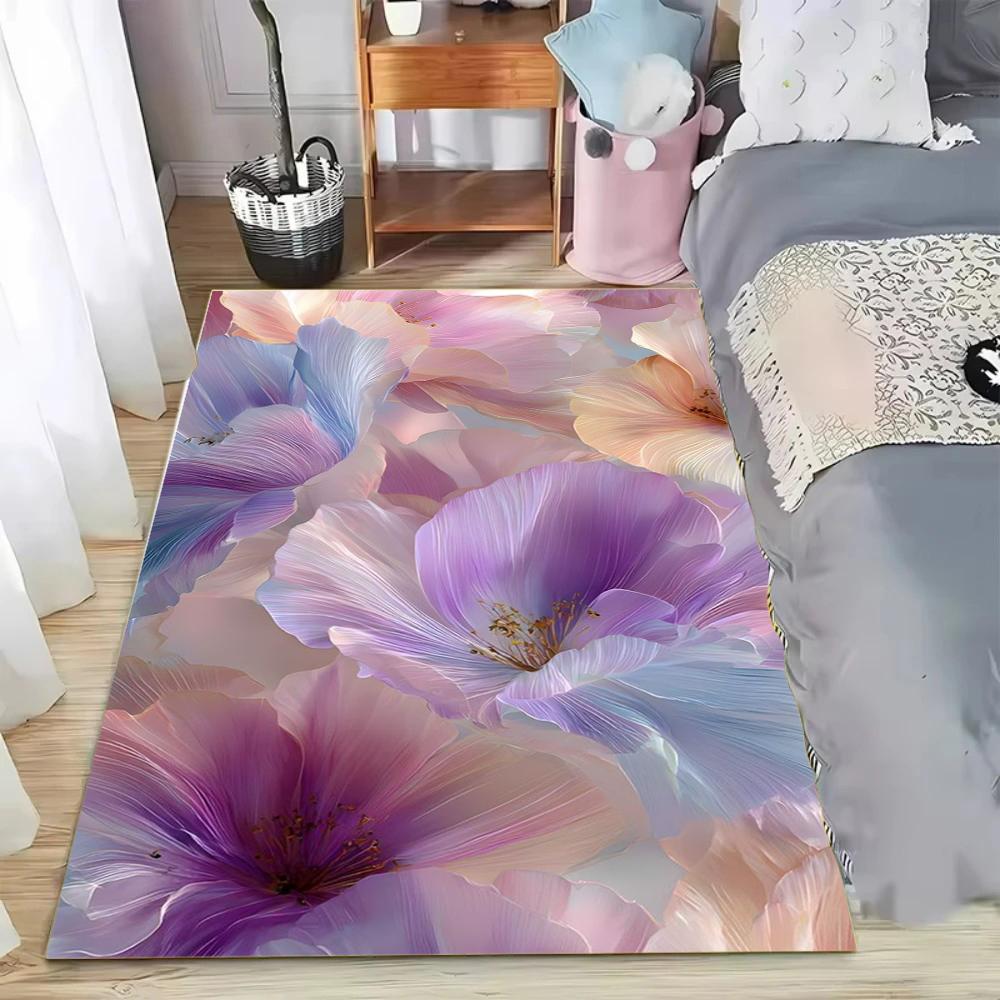Dreamy Flowers Carpets Living Room Bedroom Area Rug Soft Non-Slip Children's Play Floor Mat Easy To Clean Carpet Home Decor Gift