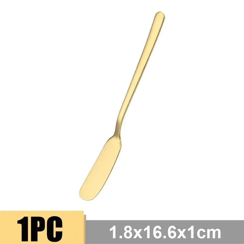 Stainless Steel Butter Knife Long Handle Cheese Bread Jam Cutter Multifunctional Western Food Tableware Kitchen Gadgets