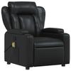 VidaXL Fauteuil de massage inclinable Noir Similicuir 372434