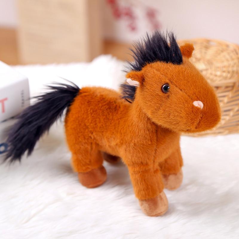 Pony Plush Toy Gift For Girls Soft Short Plush Animal Doll For Kids And Collectors