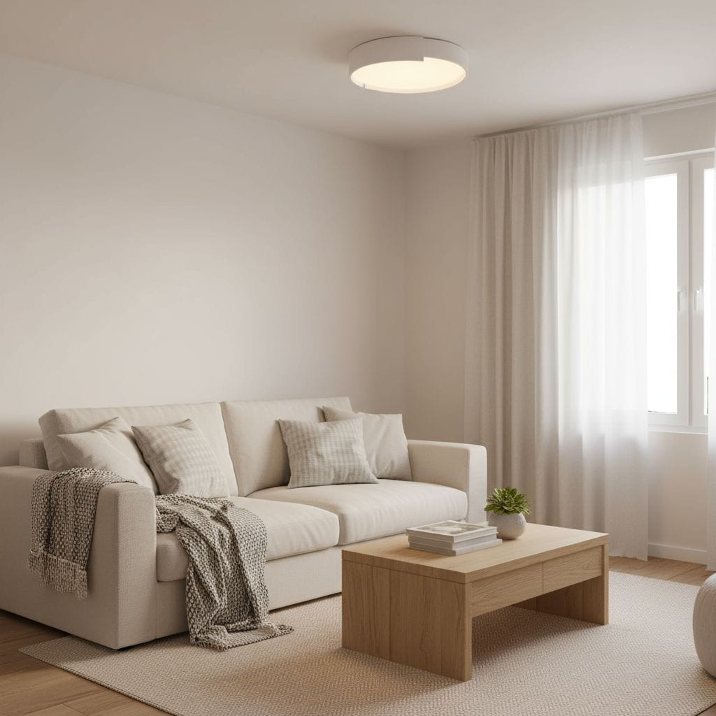 Acanto - Large Modern Ceiling Lamp 40cm LED 30W White