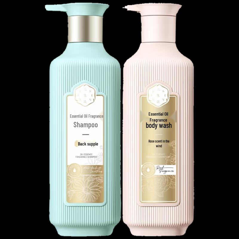 Sansheng hua Essential Oil Fragrance Hair & Body Wash Set