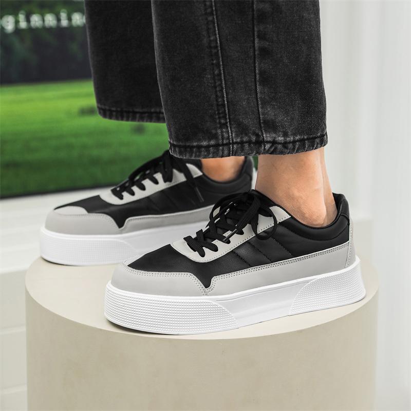Men's Sneakers White Leather Luxury Casual Shoes Comfortable Running Shoes for Men Luxury Platform Sport Shoes  Hombre