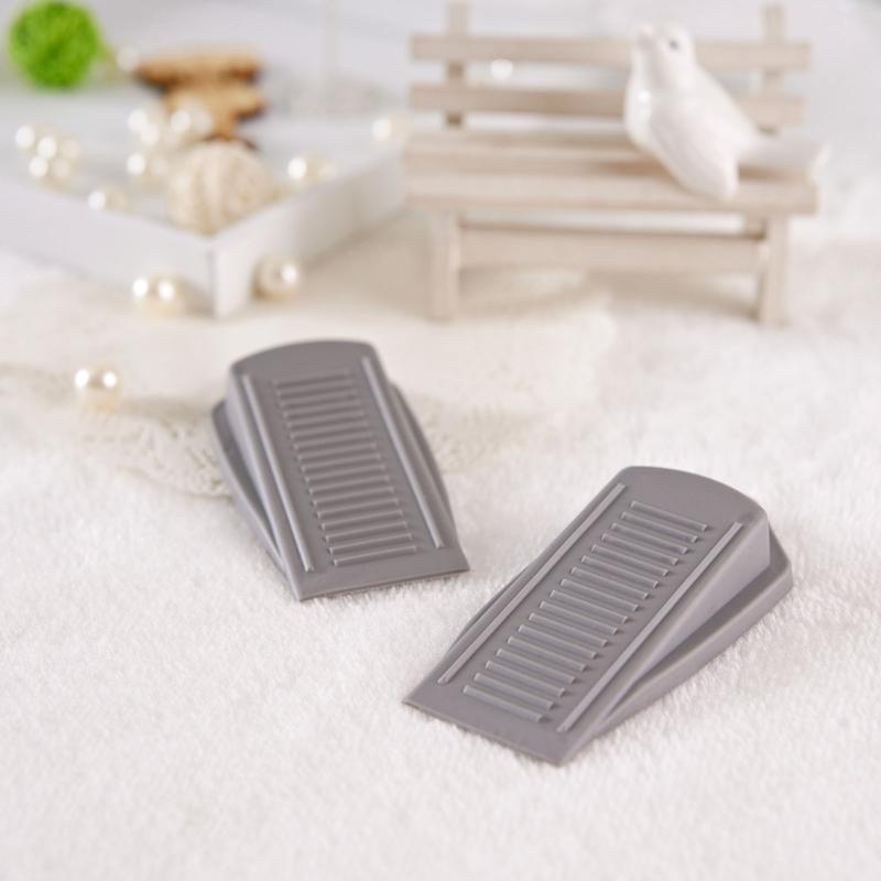 2Pcs Nonslip Door Stop PVC Door Wedge Anticollision Door Stoppers Door Rear Retainers Block Wedge Doorstops Enduring