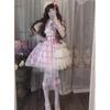 SSUPTEMBER II Princess Lolita Jumper JK High School Girl Cosplay Short Mori Costume School Events Dress, Skirt, Uniform, Costume, Sleeves, Dreamy,