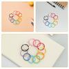 140Pcs Metal Binder Rings Small Book Rings for Index Cards Keychains Scrapbooking Home Office School Craft Organizer