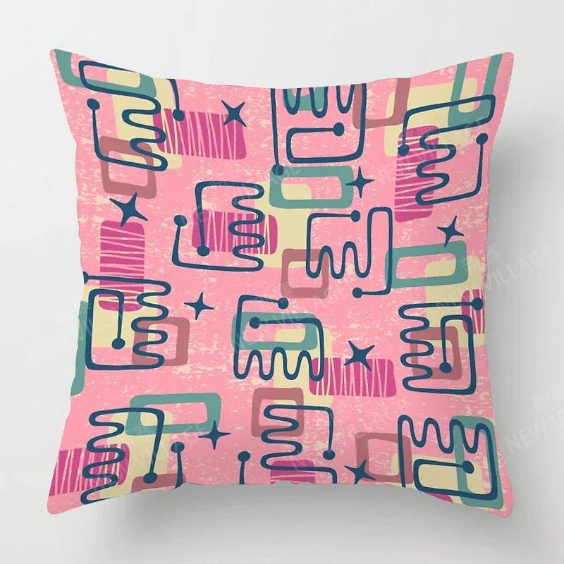 Nordic Fall Home Decor Autumn Throw Pillow Case Sofa Cushion Cover Modern 45x45cm 45*45 50x50 60x60cm 40*40 40x40 Geometry 60*60