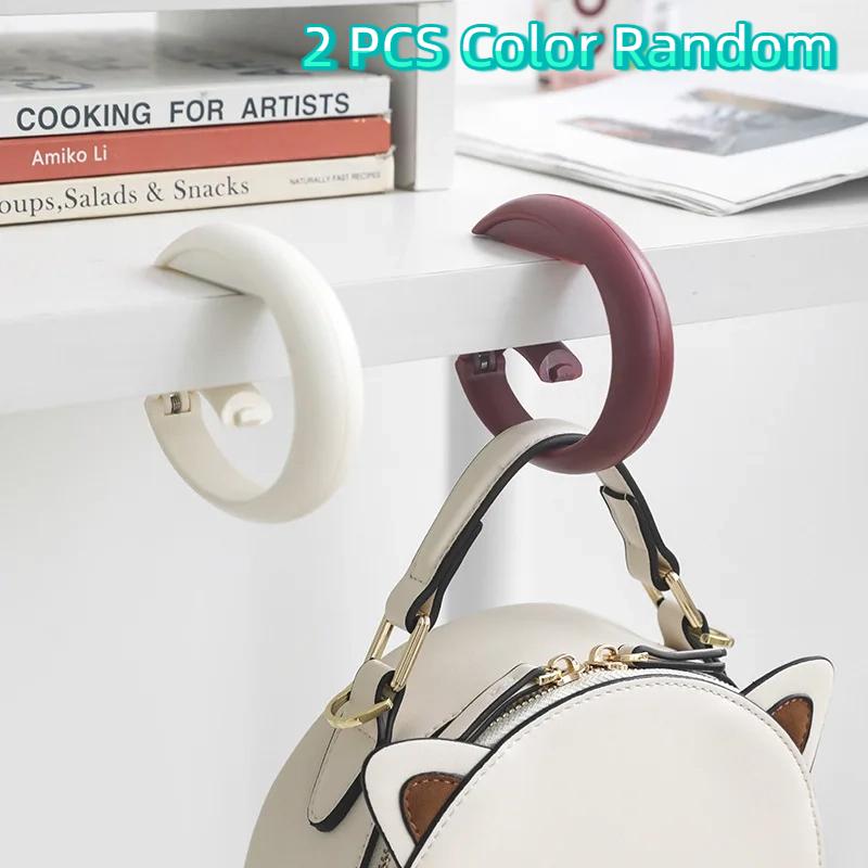 Přenosný háček na tašku skládací držáky stůl kancelář dekor plastový boční háček na stůl použití kabelka cestovní taška organizér háček držák