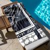 1 Stück Joop! Musterdesign Eleganz 2D Bedrucktes Mikrofaser-Strandtuch, schnelltrocknend, super saugfähig. Großartig für Strand, Pool