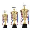 Golden Color Metal Model Trophy Metal Material Golden Statues Cupaward  Competition Soccer