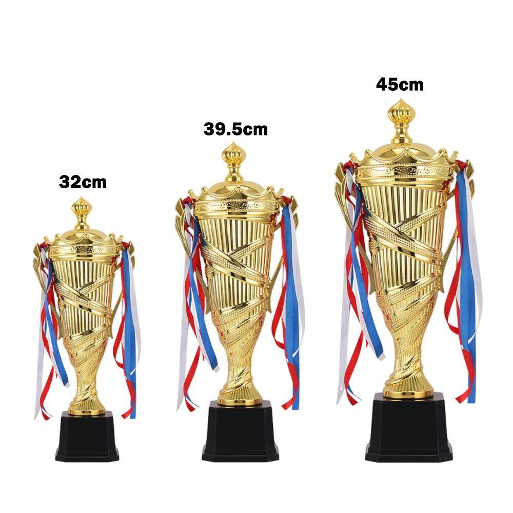 Golden Color Metal Model Trophy Metal Material Golden Statues Cupaward  Competition Soccer