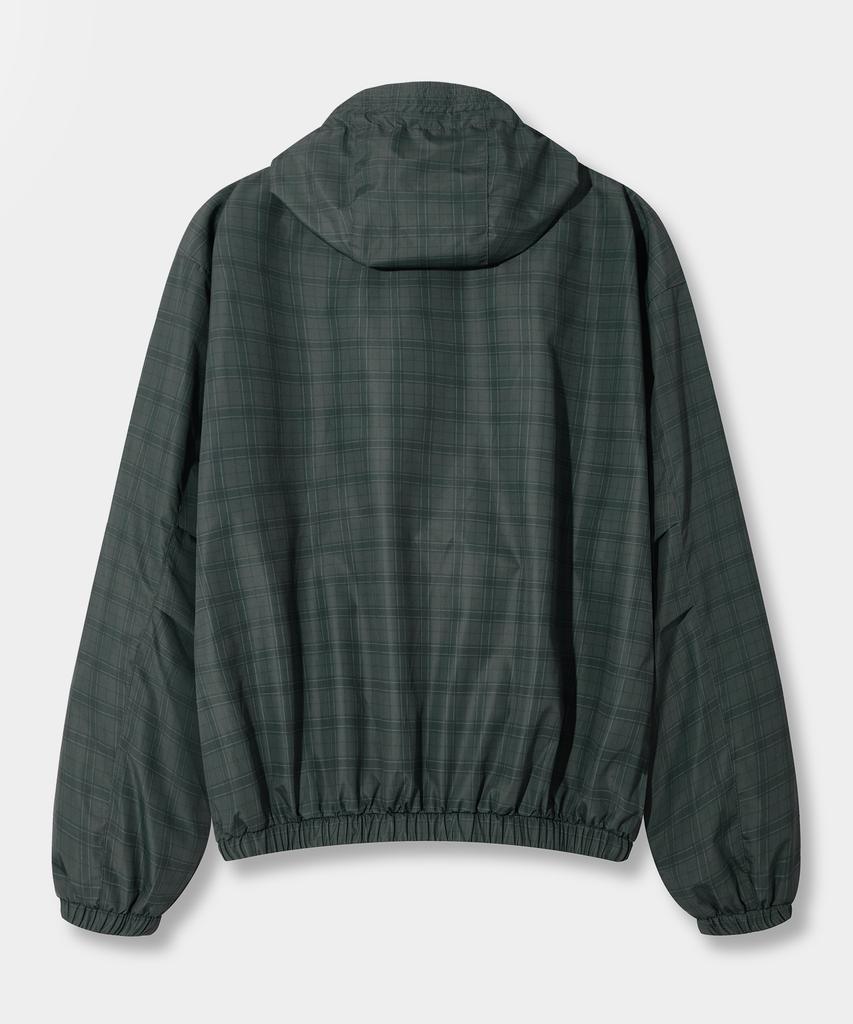 Dimitri Black Essential Check Hooded Anorak_2 Color