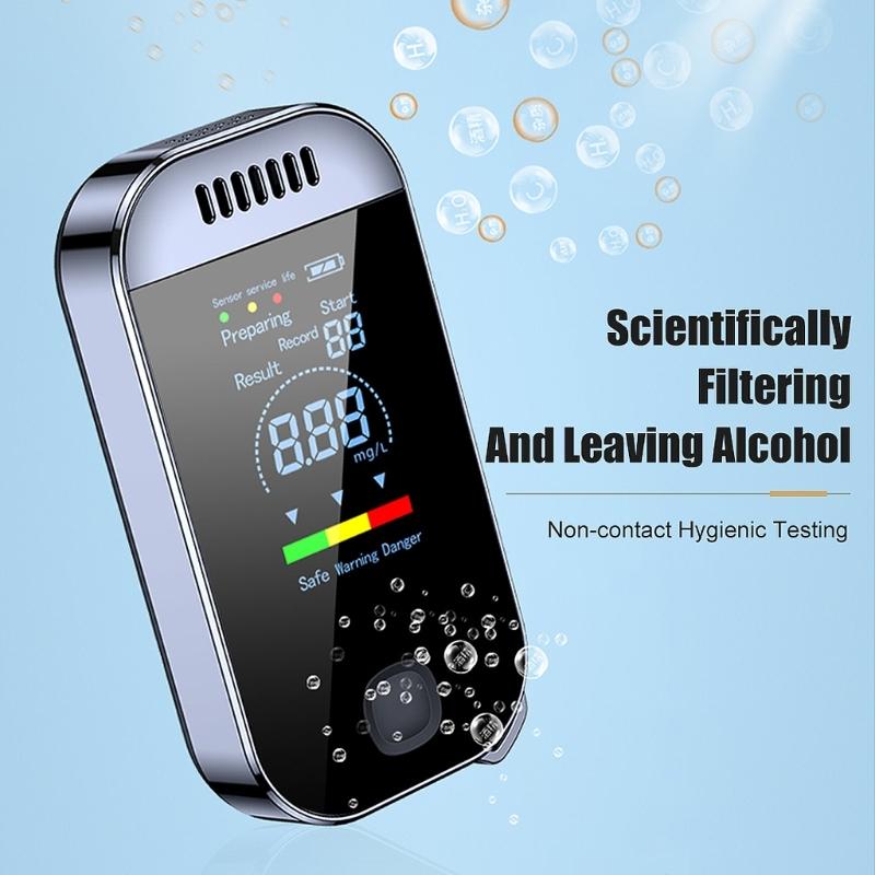 Alcohol Detector for Drunk Driving Tester Digital LCD Screen Breathalyzer Test