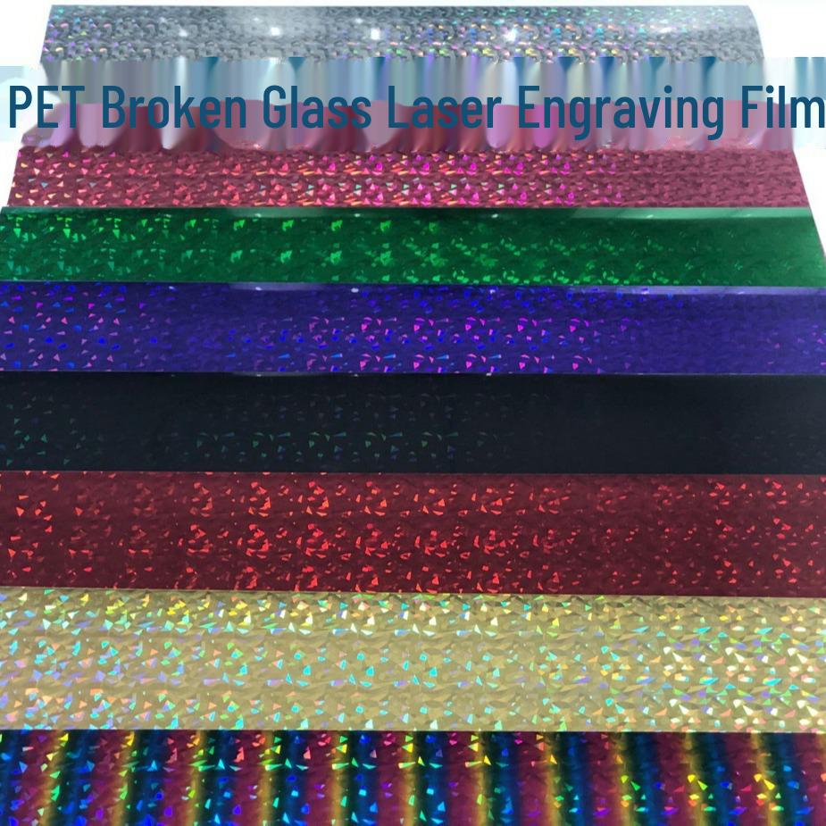 PET Fantasy Color Metallic Laser Transfer Film for Apparel and Footwear