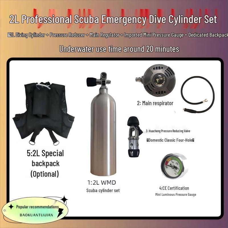 Scuba Diving Oxygen Tank & Emergency Gear