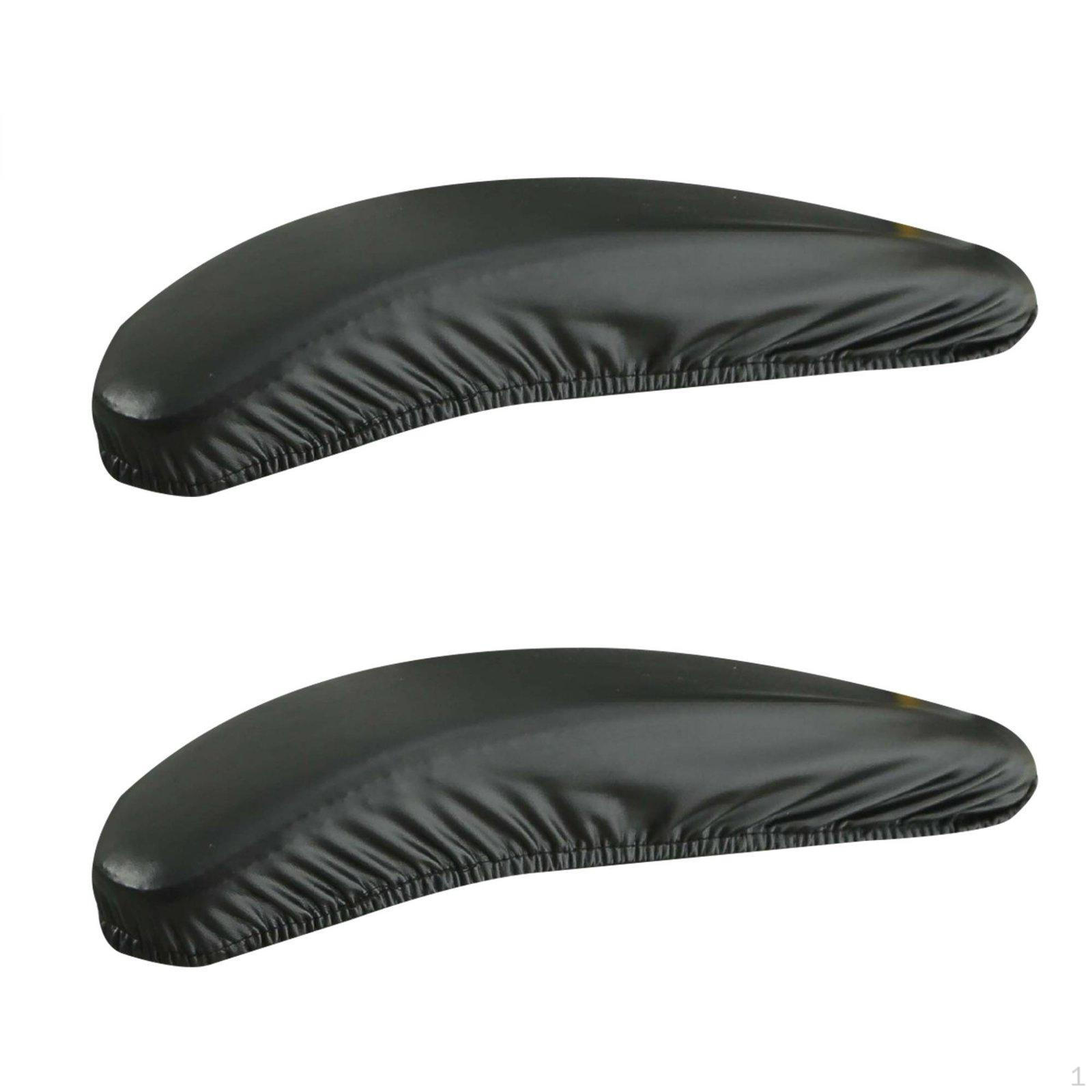 Gaming Chair Armrest Cover Stretchable Pad Full Coverage Black