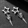 Punk Unique Attractive Star Cone Pendant Earrings Women's Universal  Trend Party Jewelry Accessories Gifts Daily Wear
