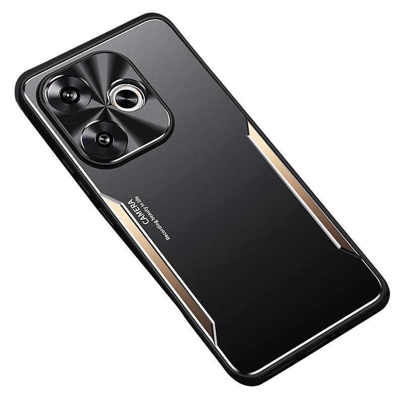 

Для Xiaomi Poco F6 5G/Redmi Turbo 3 5G Чохол Алюмінієвий сплав+ТПУ Захисна накладка на телефон Gold