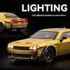 1/24 Dodge Hellcat Electroplating Version Car Model Alloy Die Cast Sports Car Toy Adult Collectible Ornaments Boy Birthday Gift