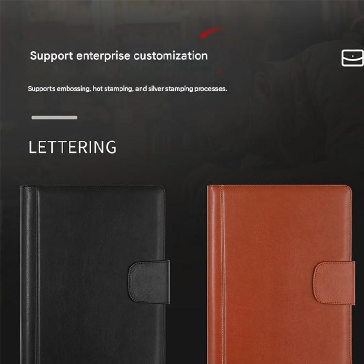 Professional Budget Planner Cover Budget Management Tool A4 Zippered Closure Design Organizers PU Leather Materials