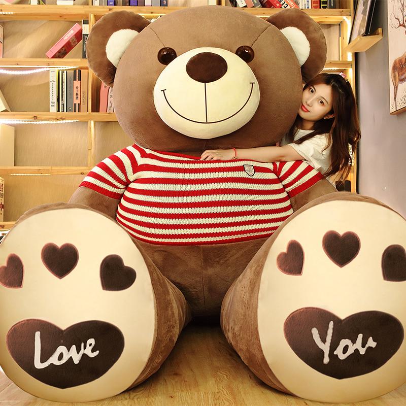 Nice High Quality  Teddy Bear With Sweater Stuffed Animals Plush Toys Doll Pillow Kids Lovers Birthday Baby Gift