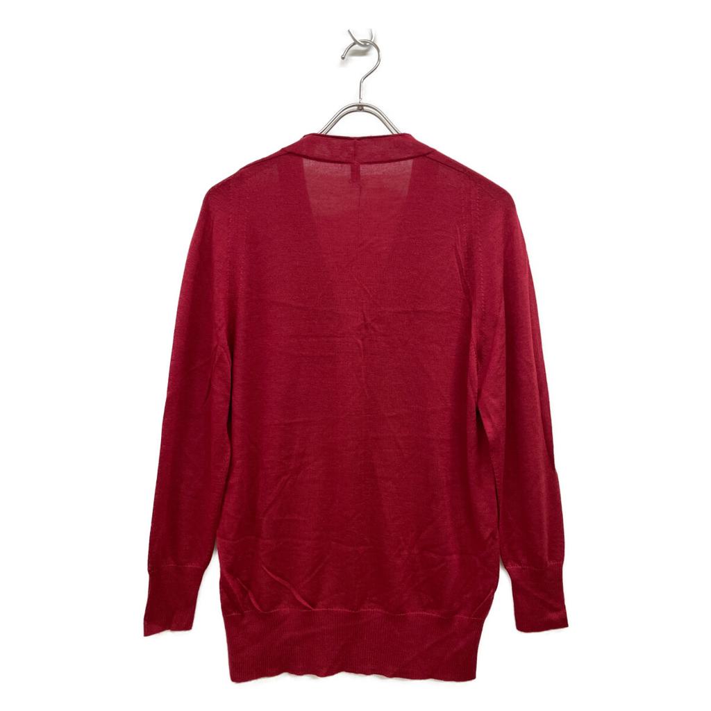 TOYOBOSHI Azuki NAEBA-STH cashmere silk 09IT-CS0003 knit cardigan tops F Deep redUsed