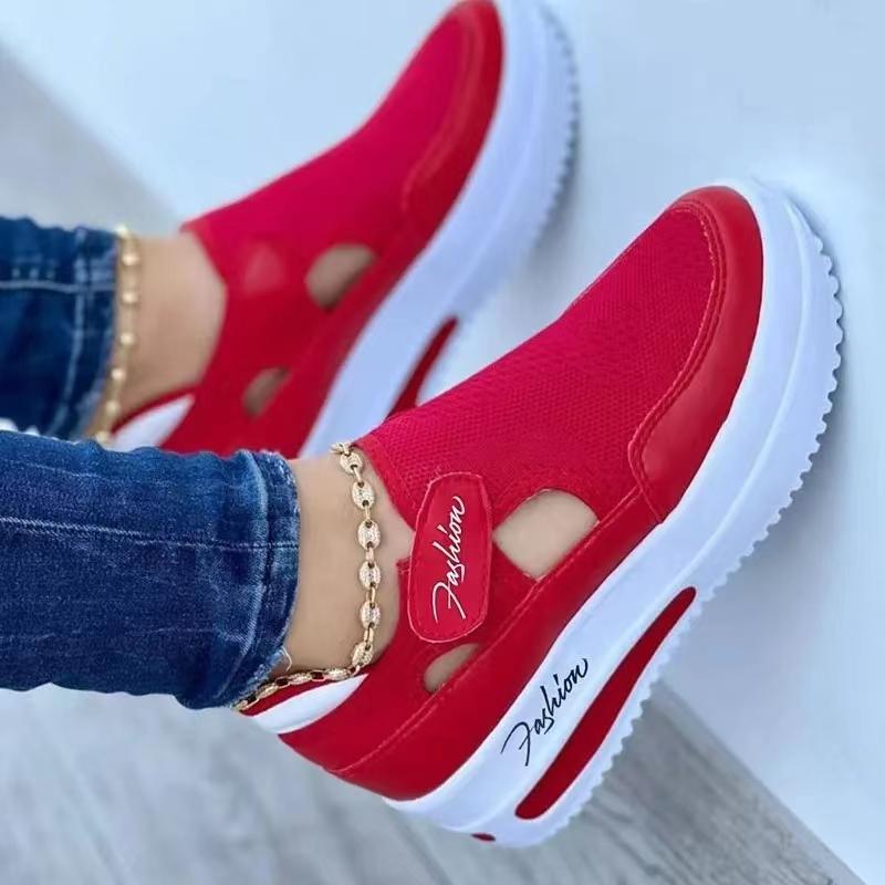 Fashion 2024 Women's Sneakers Platform Casual Breathable Sport Design Vulcanized Shoes Fashion Tennis Female Footwear