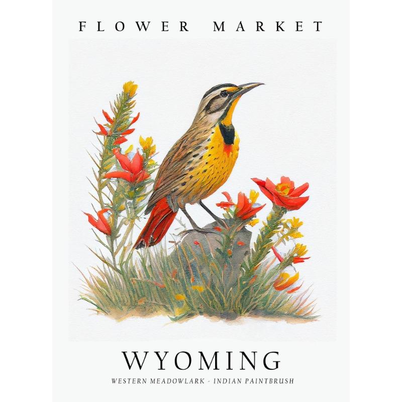 

Современный постер с птицами и цветами, красивые птицы штата США, холст, печать, настенные картины, картины для гостиной, домашний декор 21cm×30cm NoFrame